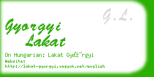 gyorgyi lakat business card